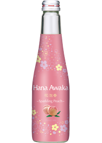 Ozeki Sparkling Sake Hana Awaka -Peach-